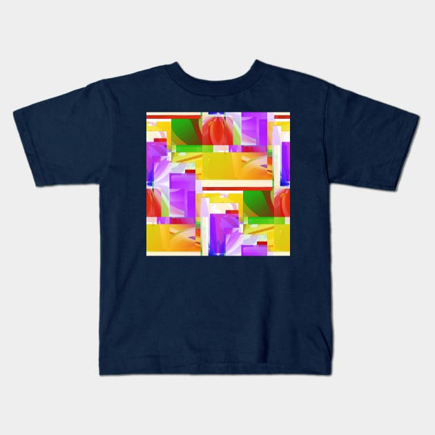 Warm and colorful, with tulips Kids T-Shirt by TiiaVissak